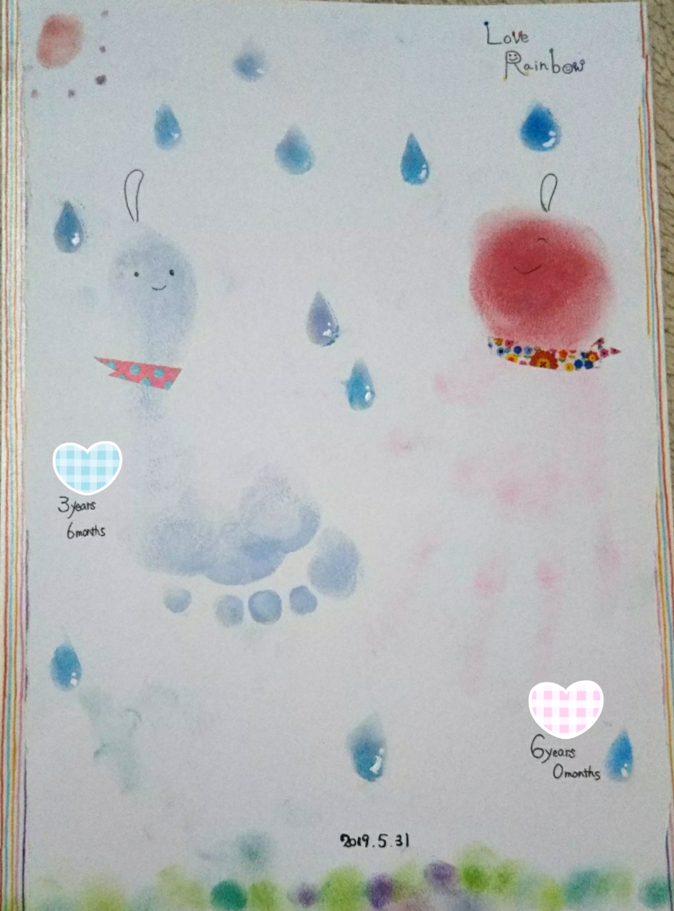 6月の梅雨時期におすすめ 手形アート パステルアート ママの大切な宝物を 佐賀で手形アート パステルアート 赤ちゃんともちで個性診断 Hot Cocoasu
